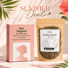 Summer Wellness Duo – Her Support + Hairless Facial Tea